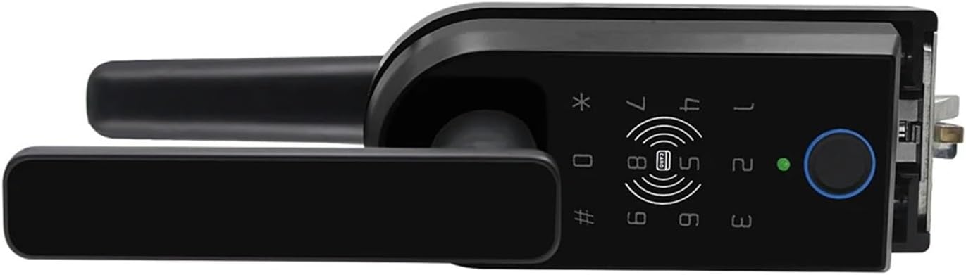 アプリ電話制御ガラスドア電子スマートカードロック生体認証指紋